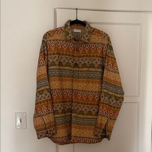 Men's Multicolor Patterned Overshirt